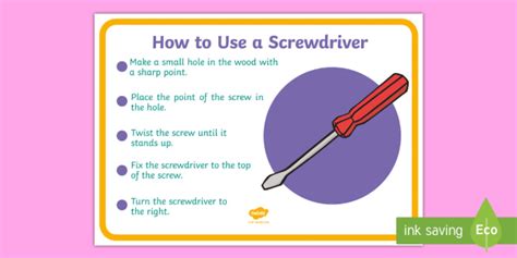 How to Use a Screwdriver .